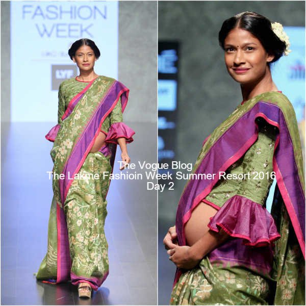 Carol Gracias walks the Lakme Fashion week Summer Resort Day 2 ramp with Baby Bump