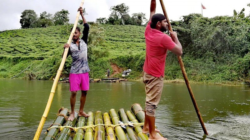 Bamboo Rafting - Wayanad